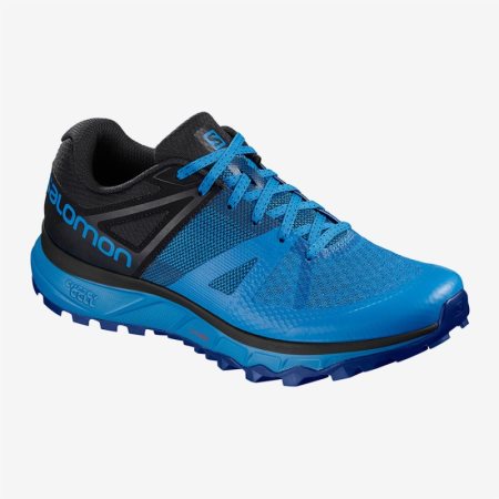 Salomon TRAILSTER Mens Hiking Shoes Blue | Salomon South Africa